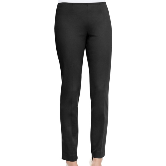 Theory Black Belisa Slim Stretch Wool Side Zip 6 - Picture 2 of 8